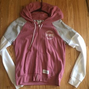 PINK zip up hoodie